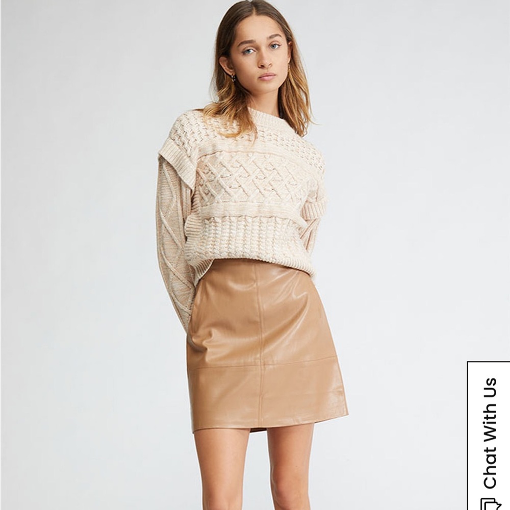 MINKPINK Cream Cable Knit Sweater